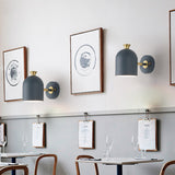 Dekorativ järnvägglampa | 9.84"× 7.87" | Enkel glödlampa belysning | Metall väggmonterad ljus | Brick by Brick Carvallo