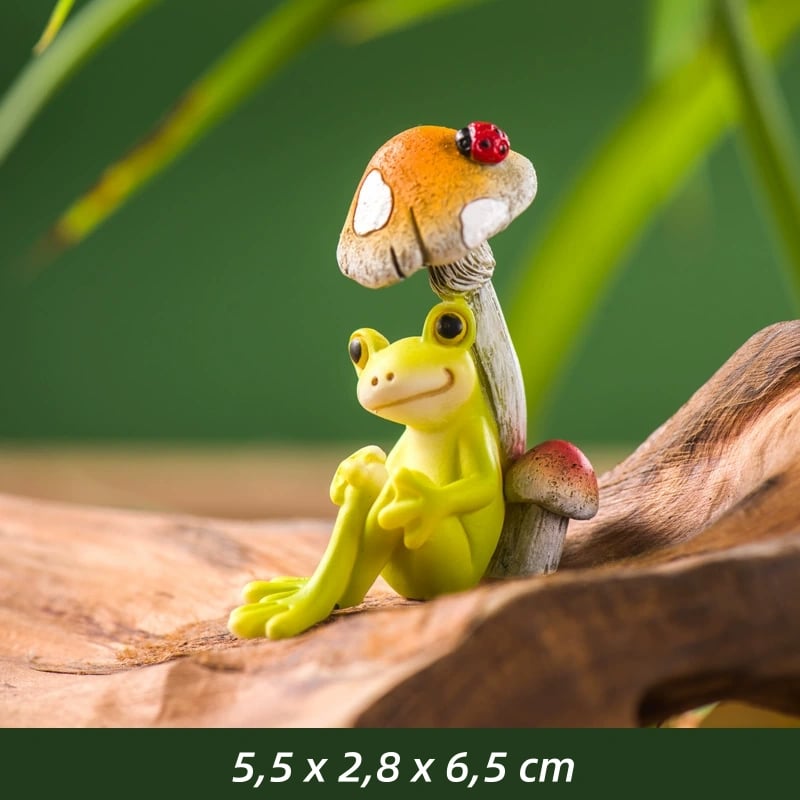 Groda Resin Växthängare Figur - Dekorativt inomhus- och utomhusväxttillbehör MILA Sverige