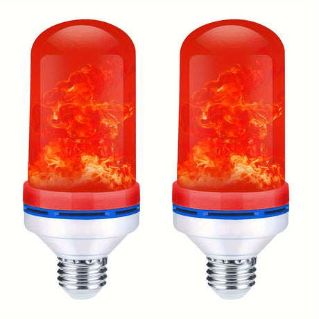 FlameGlow LED-lampor - Magisk flammeffekt i två Carvallo