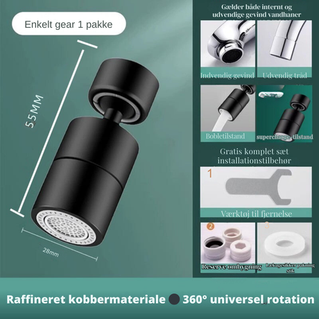 Carvallo – 720° rörelsefrihet för fläckfria handfat Carvallo