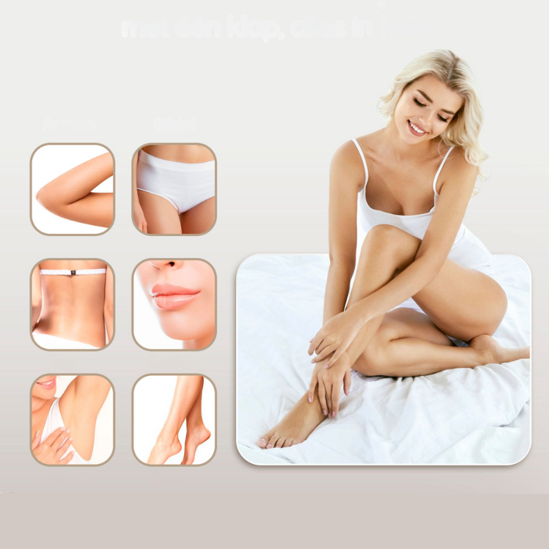 Elektrisk rakapparat för kvinnor med trimmerhuvuden Carvallo