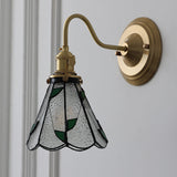 Vägglampa med vintage glas skugga armatur Carvallo