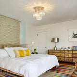 Elegant Modern Crystal Semi-Flush Taklampor Carvallo