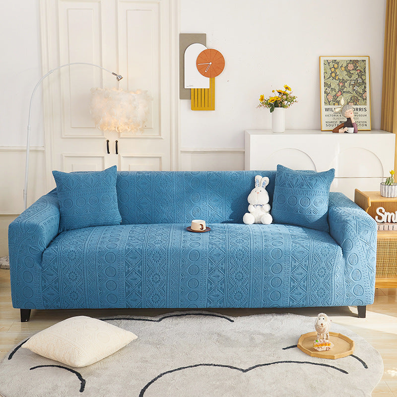 Bohemian Jacquard Stretch Heltäckande Anti-Slip Sofföverdrag Carvallo