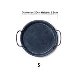 Retro Rund Metall Middagsserveringsbrickor Carvallo