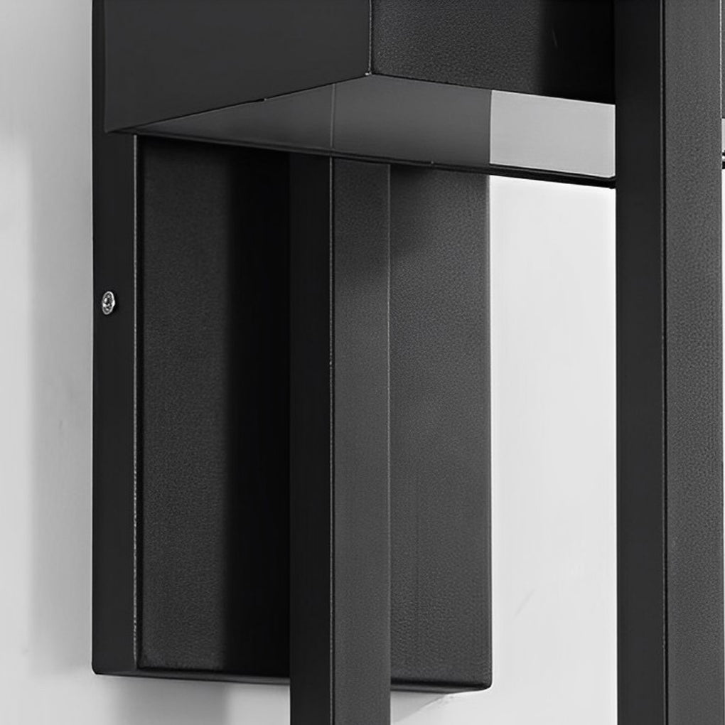 Utomhus Vägglampa Modern Svart LED Lampa Carvallo