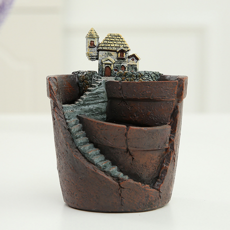 Sukulent Dekorationsblomkruka för Mini-Trädgård – Bonsai Planteringskruka för Mikrolandskap och Trädgård Carvallo