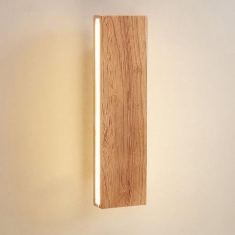 Vägglampa med roterbar trä-LED-design Carvallo