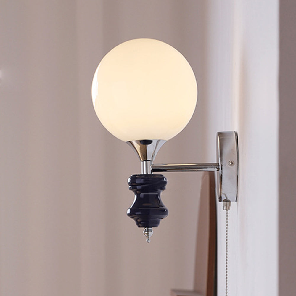 Fransk Medeltida Vintage Bauhaus Vägglampa Carvallo