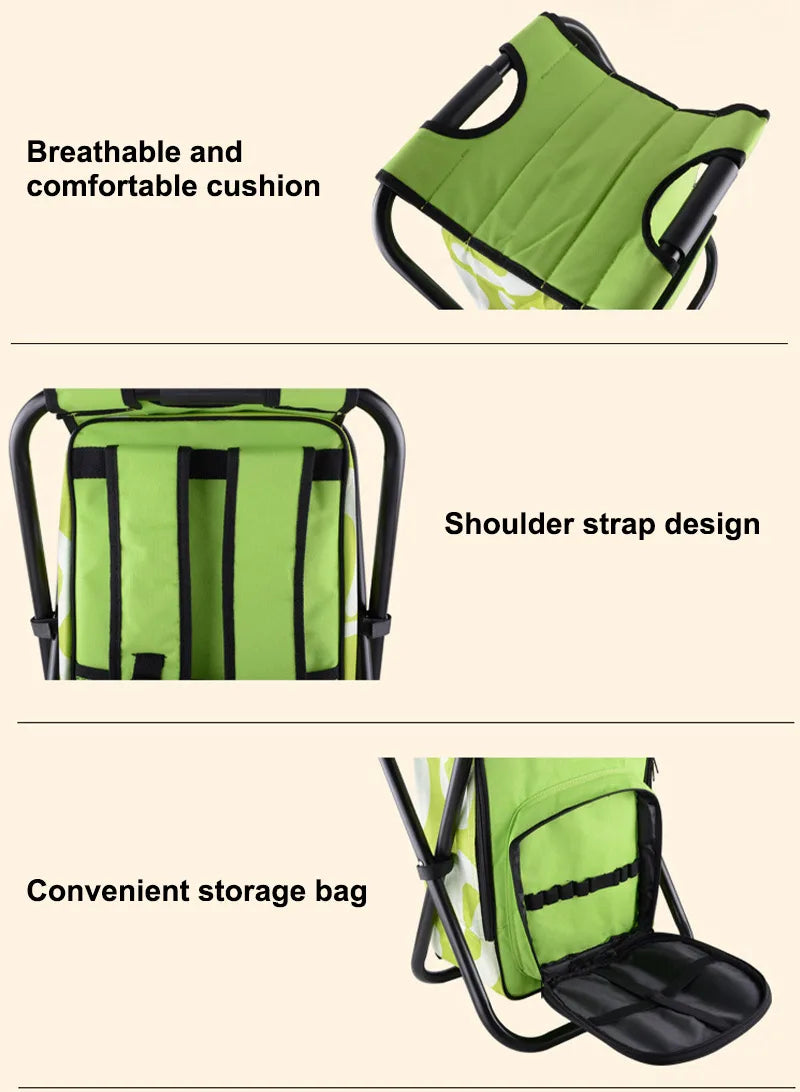 Carvallo Outdoor-Hocker TrekChill SeatCooler | Fällbar campingstol med integrerad kylbox | Vattentät & Bärbar | 150 kg belastningskapacitet Carvallo