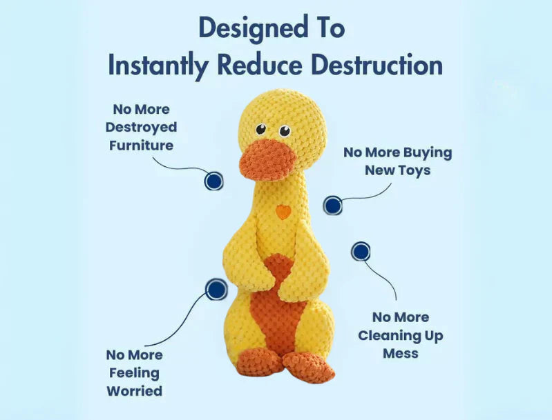 Furora Indestructible Plush Hundleksak – Mjuk & Hållbar Tuggleksak för Aggressiva Tuggare Carvallo