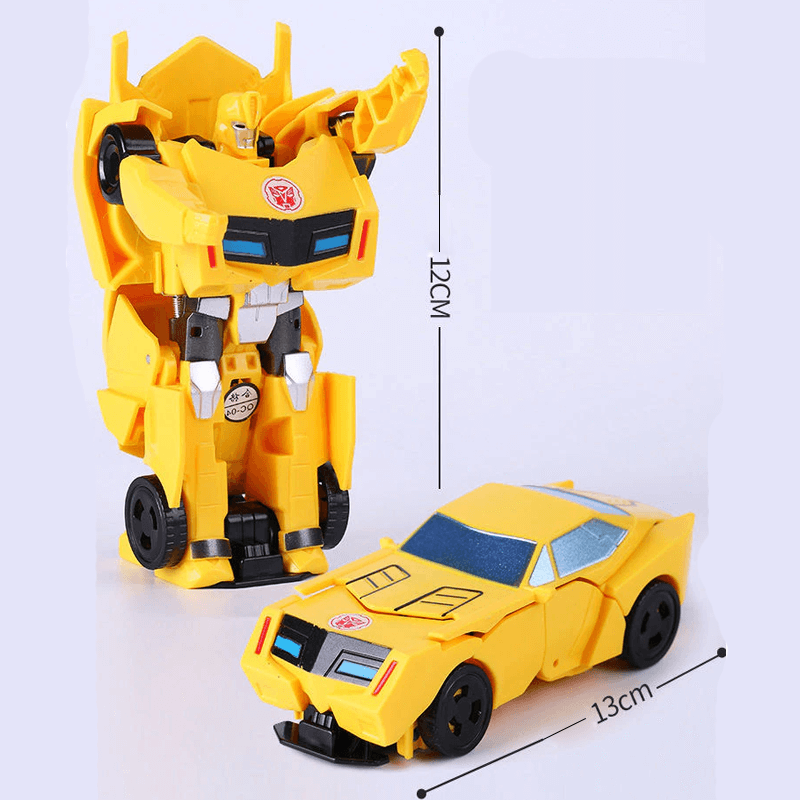 Dynamisk Transformativ Robotbil - Optimus Leksak, 1-stegs Förvandling, Robot & Dinosaurie Actionfigur för Pojkar-Fordon-BB-Hemnix