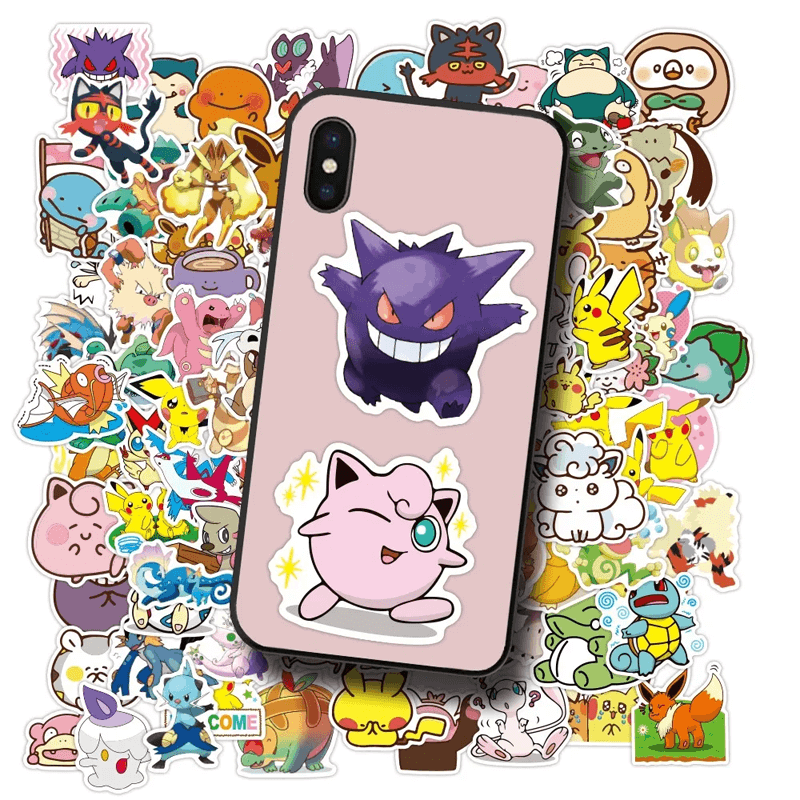 Poke Klistermärken Set – 50 Unika Stickers för Samlare och Fans-Övriga Leksaker-BB-Hemnix