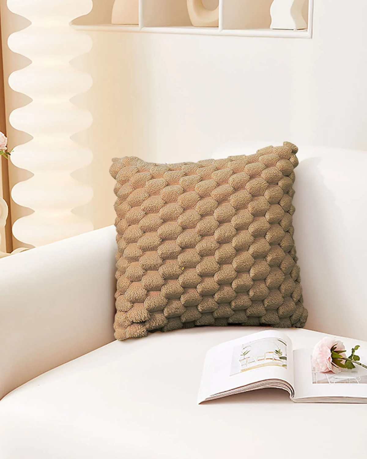 Carvallo – Lyxig Plysch Dekorativ Kudde med Lush Textur för Elegant Komfort Carvallo