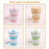 Carvallo Traviva Cup | Livsmedelsgodkänd silikon | Med lock & läckageskydd | 14 × 8 cm Carvallo