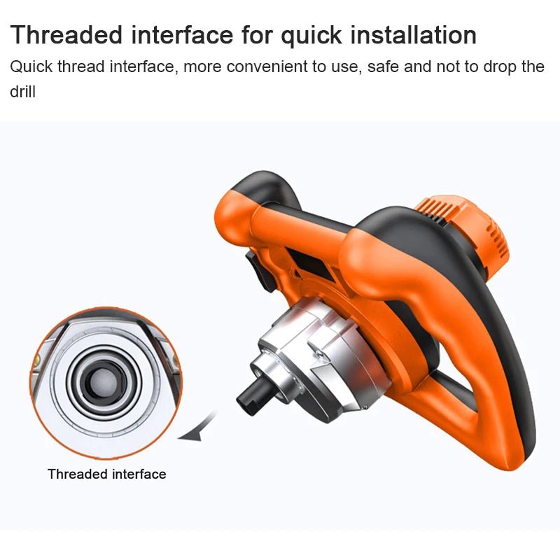1400W Elektrisk Betongcementblandare Carvallo