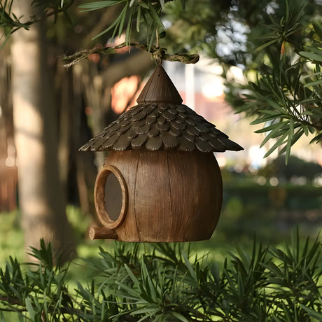 FeatherHaven Nest - Kreativt Hängande Fågelbo Carvallo