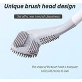 Royallure Silikon Toalettborste – Verktygsfri Installation, Flexibla Borst, Hörnrengöring Carvallo