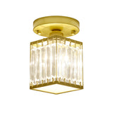 Kristall Foyer Plafondslampa - Modern Svart/Guld Semi-Flush Design Carvallo