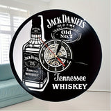 Vinylskivor Väckarklocka - Whisky Tema, Stil, För Vardagsrum och Kontorsinredning Carvallo