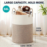 Stilig Tvåfärgad Tvättkorg - Utrymme för Mer, Bekväm och Hållbar Carvallo