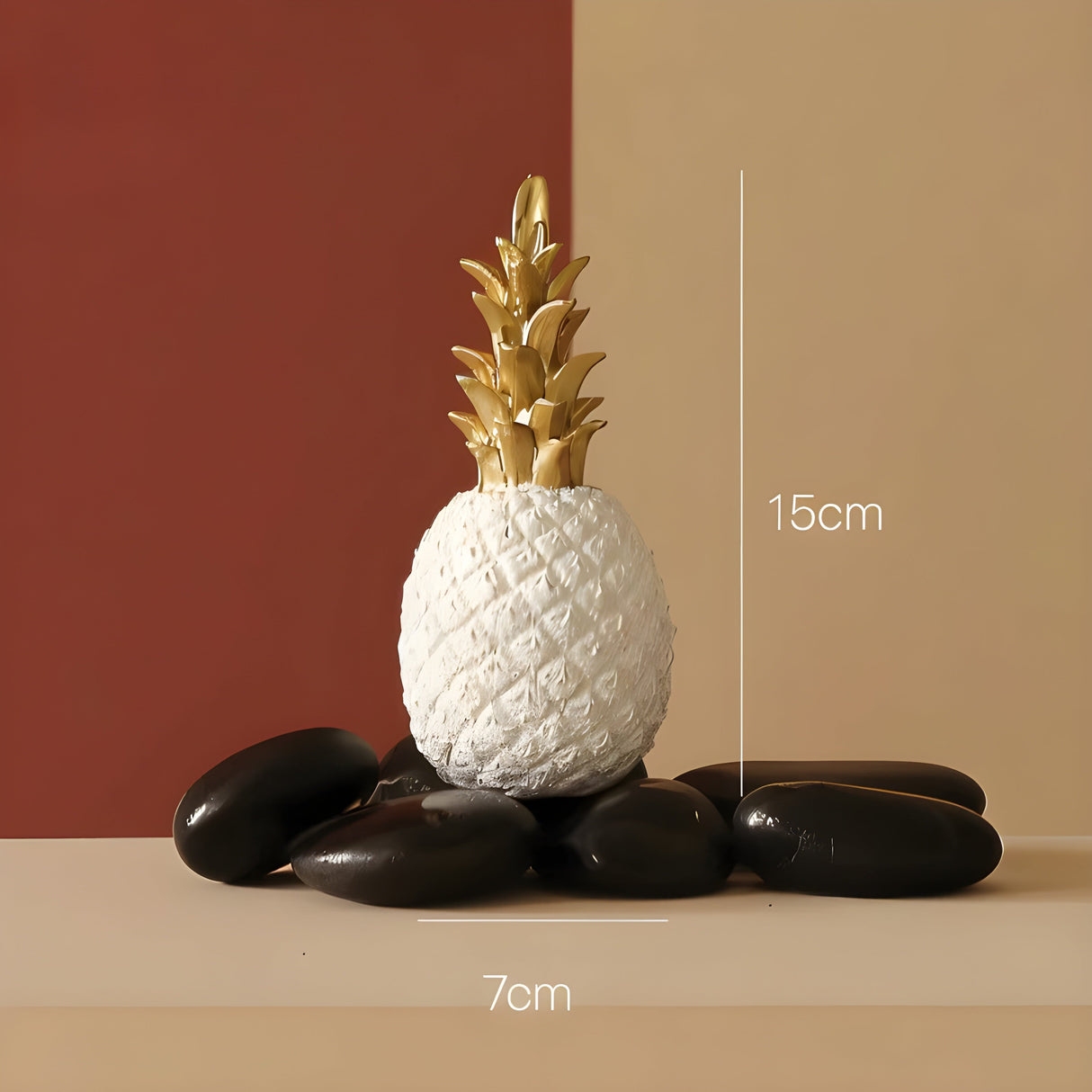 PineGlow Decor - Dekorativ Ananas-Ananas-Vardagsrumsdekor Carvallo