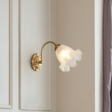 Fransk Vardagsrum Retro Glas Vägglampor Carvallo