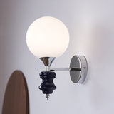 Fransk Medeltida Vintage Bauhaus Vägglampa Carvallo