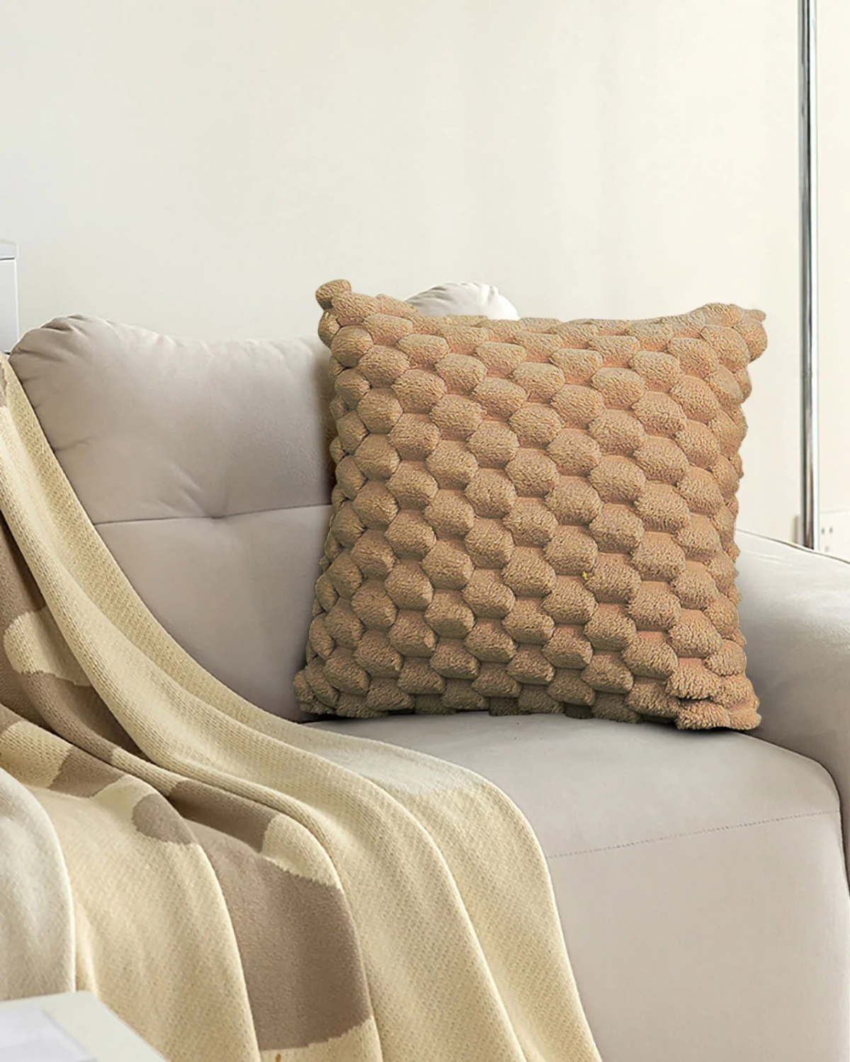 Carvallo – Lyxig Plysch Dekorativ Kudde med Lush Textur för Elegant Komfort Carvallo