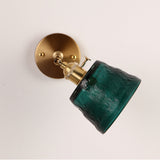 Modern Glas Vägglampa | Enkel Glödlampa | Metall Väggljus | 7.8 x 7.5 tum | Brick by Brick Carvallo