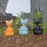 SerenePaws - Handgjord Buddha Katt Staty för inspirerad interiör Carvallo