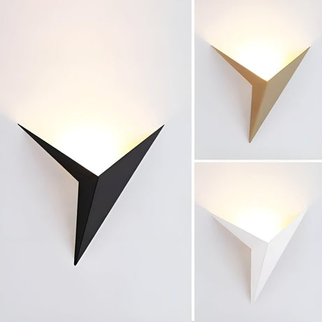 OrigamiGlow Light - Minimalistisk Origami Triangelformad LED Vägglampor Carvallo
