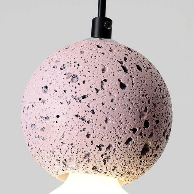 Enkel LED Scandinavian Contemporary Orb Terrazzo Pendellampa MILA Sverige