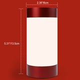 Elegant cylindrisk LED-bordslampa – USB-driven aluminium- och akryldesign MILA Sverige