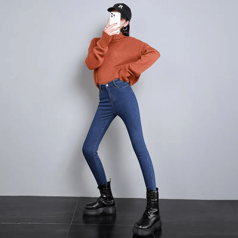 Varma Fodrade Jeans-Personligt-BB-Hemnix