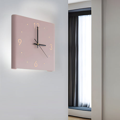 Väggklocka Modern Tyst LED Metall Fyrkantig Carvallo