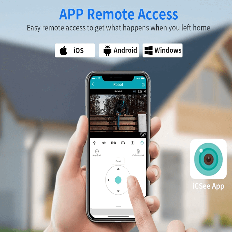 Smart WiFi Säkerhetskamera – Med Infraröd Nattvision, APP & AI-Smarta Hem Kamera-BB-Hemnix