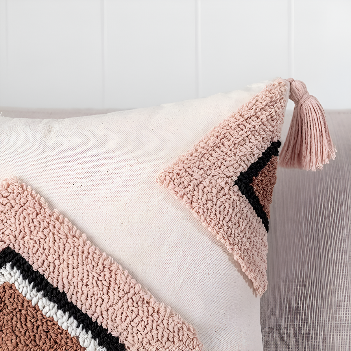 Färgad Broderad Boho Kuddeöverdrag Carvallo