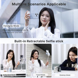 Bluetooth Selfie Stick med Stativ – 4-sektions Förlängningsbar Rotera Handtag för Stabila Skott Carvallo