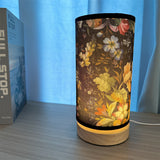 GlowWood - Fantasifull LED Bordslampa med Träbas Carvallo