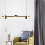 Trum Aluminium Hänglampa Eiland Modern Enkel 3/5-lamps Svart/Guld Taklampa i Varm/Vit Ljus Carvallo