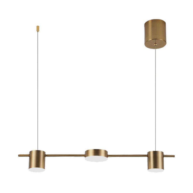 Trum Aluminium Hänglampa Eiland Modern Enkel 3/5-lamps Svart/Guld Taklampa i Varm/Vit Ljus Carvallo