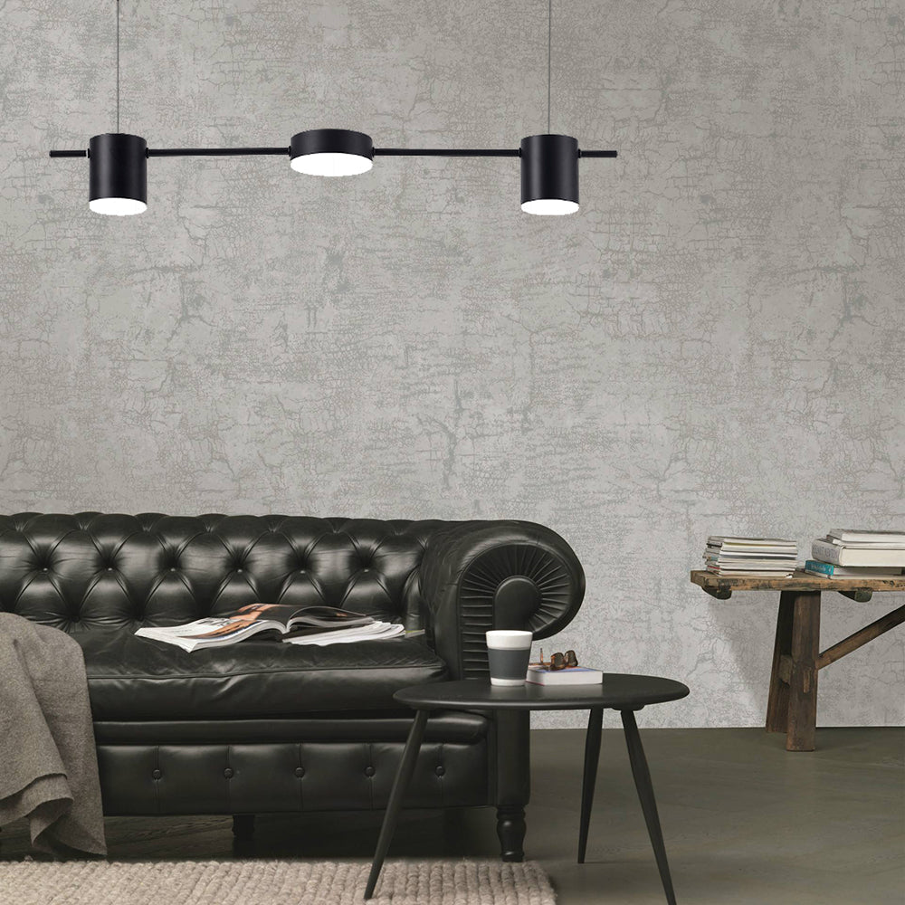 Trum Aluminium Hänglampa Eiland Modern Enkel 3/5-lamps Svart/Guld Taklampa i Varm/Vit Ljus Carvallo