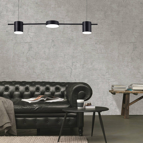 Trum Aluminium Hänglampa Eiland Modern Enkel 3/5-lamps Svart/Guld Taklampa i Varm/Vit Ljus Carvallo