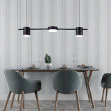 Trum Aluminium Hänglampa Eiland Modern Enkel 3/5-lamps Svart/Guld Taklampa i Varm/Vit Ljus Carvallo