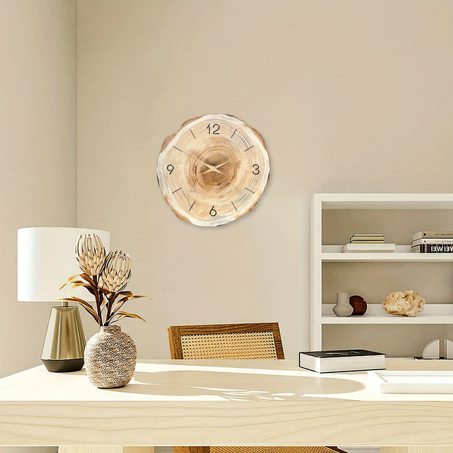 Stille Kvarts Väggklocka med Träram Carvallo