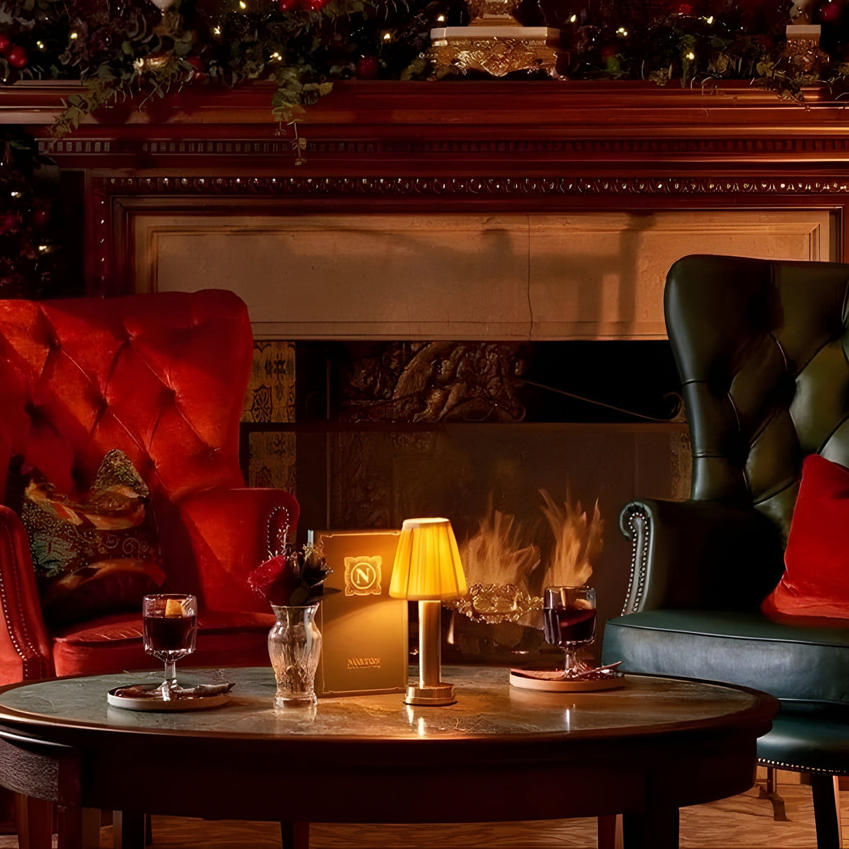 GlowNest Lampa – Trådlös USB-Bord-LED-Lampa Carvallo