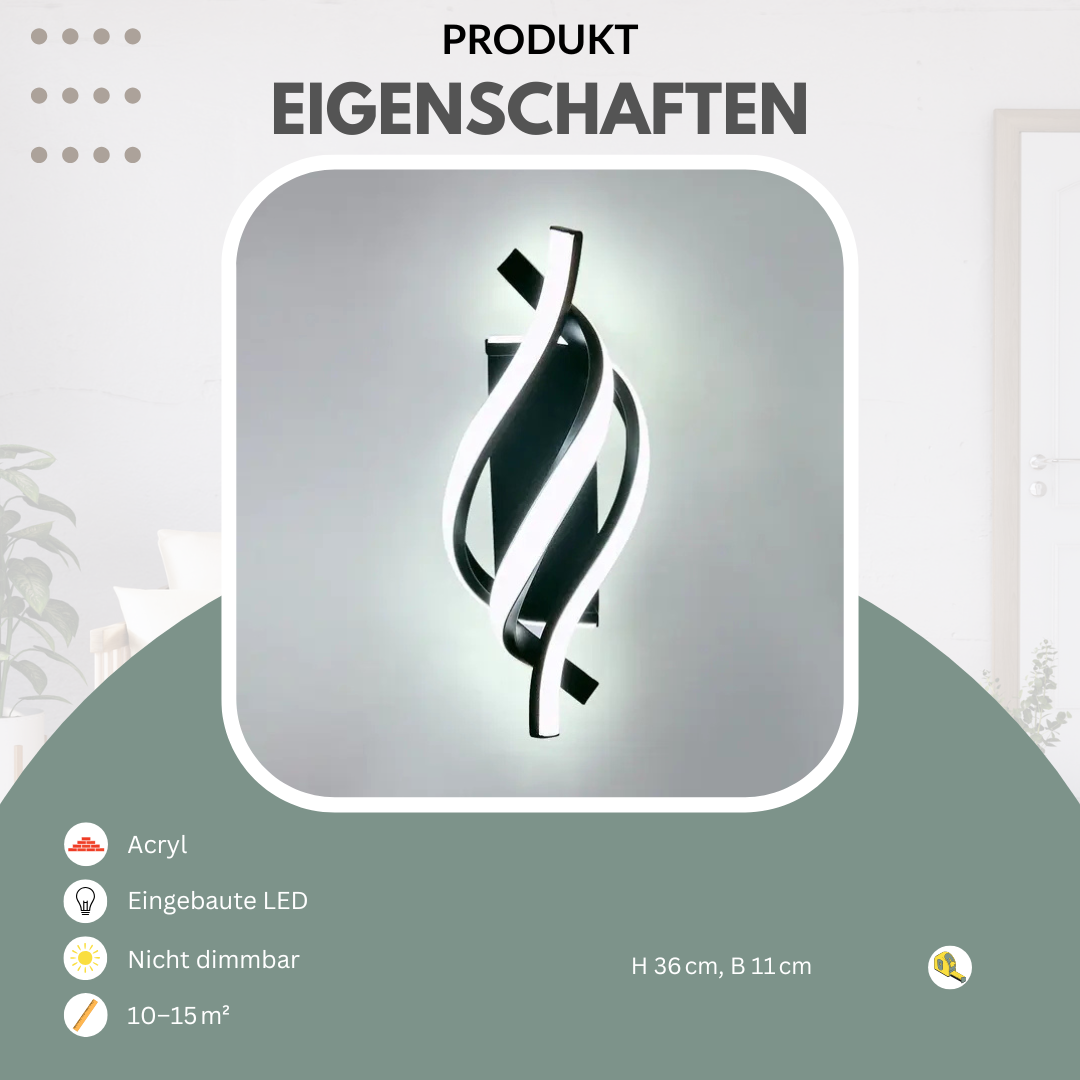 Carvallo Modern vägglampa | Ljus uppåt & nedåt | Trådlös & Elegant | LED Aluminium Carvallo