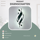 Carvallo Modern vägglampa | Ljus uppåt & nedåt | Trådlös & Elegant | LED Aluminium Carvallo