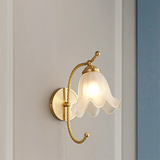 Fransk Vardagsrum Retro Glas Vägglampor Carvallo